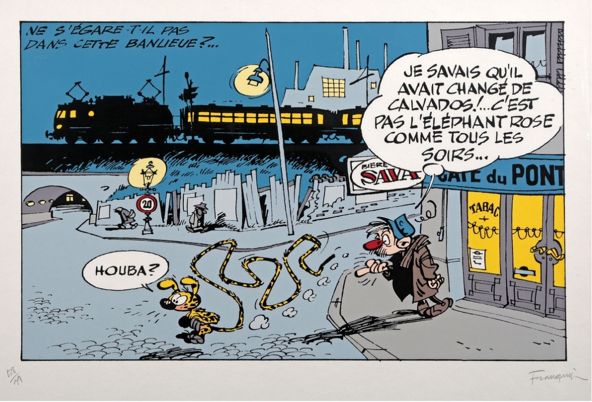 FRANQUIN - Le Marsupilami - Café du Pont